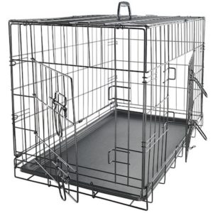 OxGord 42 XXL Dog Crate, Double-Doors Folding Metal w: Divider & Tray