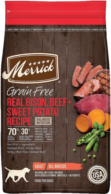 merrick bison beef and sweet potato