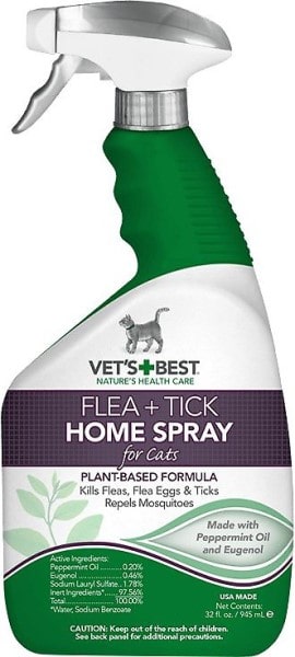 Vet's Best Flea and Tick Home Spray for Cats-min
