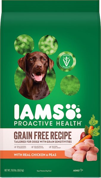 Iams ProActive Health Sensitive Skin & Stomach Grain Free Dog Food-min