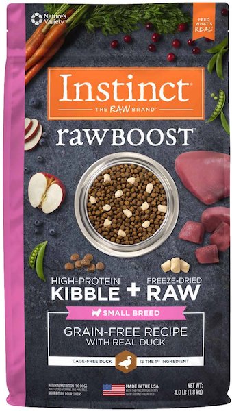 Nature's Variety Instinct Raw Boost Small Breed Grain-Free Chicken Meal Formula Dry Dog Food-min