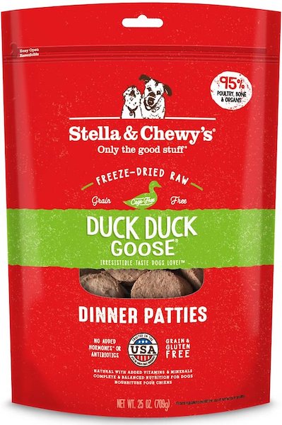 Stella & Chewy’s Duck Duck Goose Dinner Freeze-Dried Patties-min