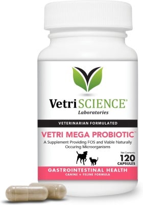 Vetriscience Vetra-Mega Probiotic Digestive Capsules best vitamins for cats with probiotics